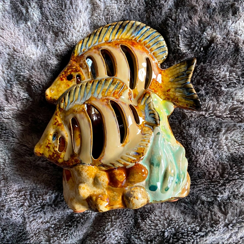 fish candle holder